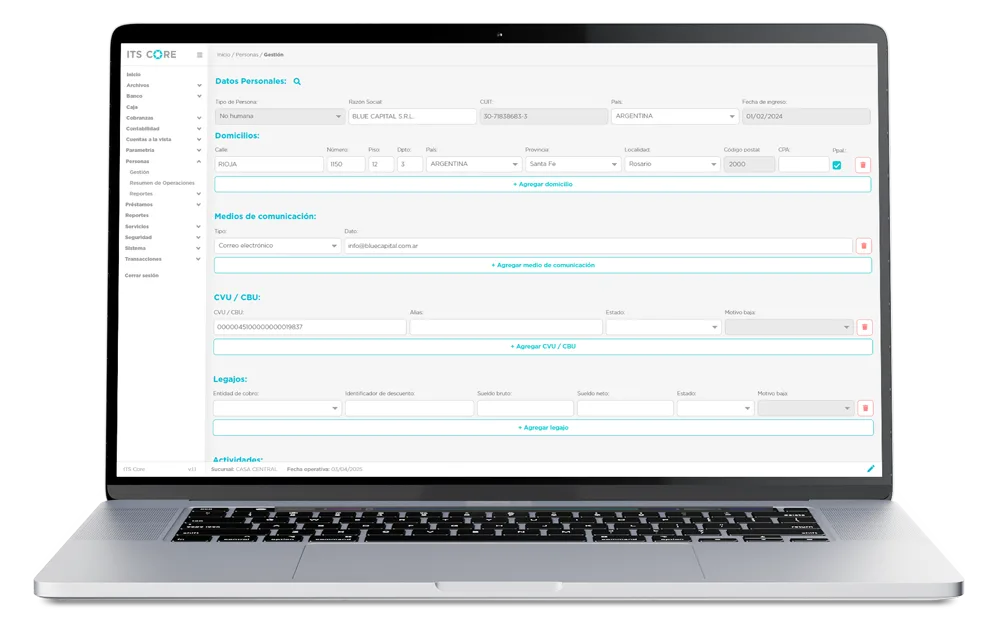 ITS Core - Gestión de personas